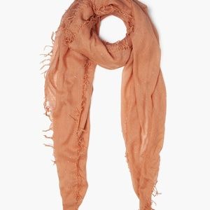 Chan Luu Cashmere-Silk scarf sequined in toasted nut.